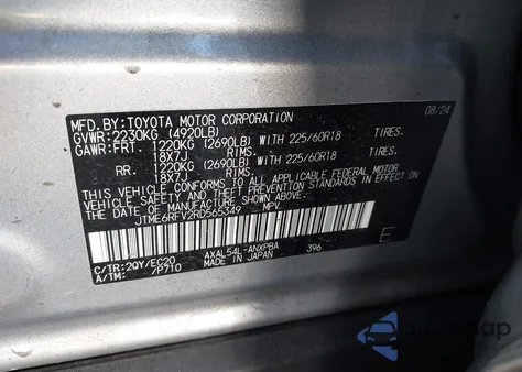 2024 Toyota Rav4 Hybrid Xse z USA, uszkodzony, nr VIN JTME6RFV2RD565349